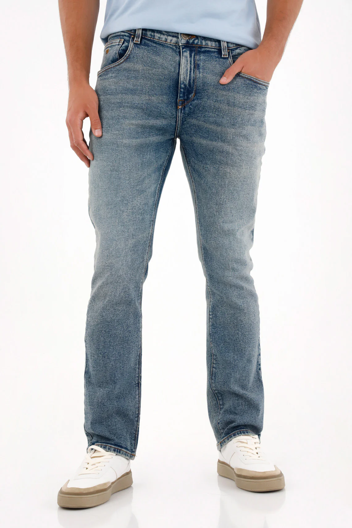 Men's Blue Mid-Rise Nudy Jeans