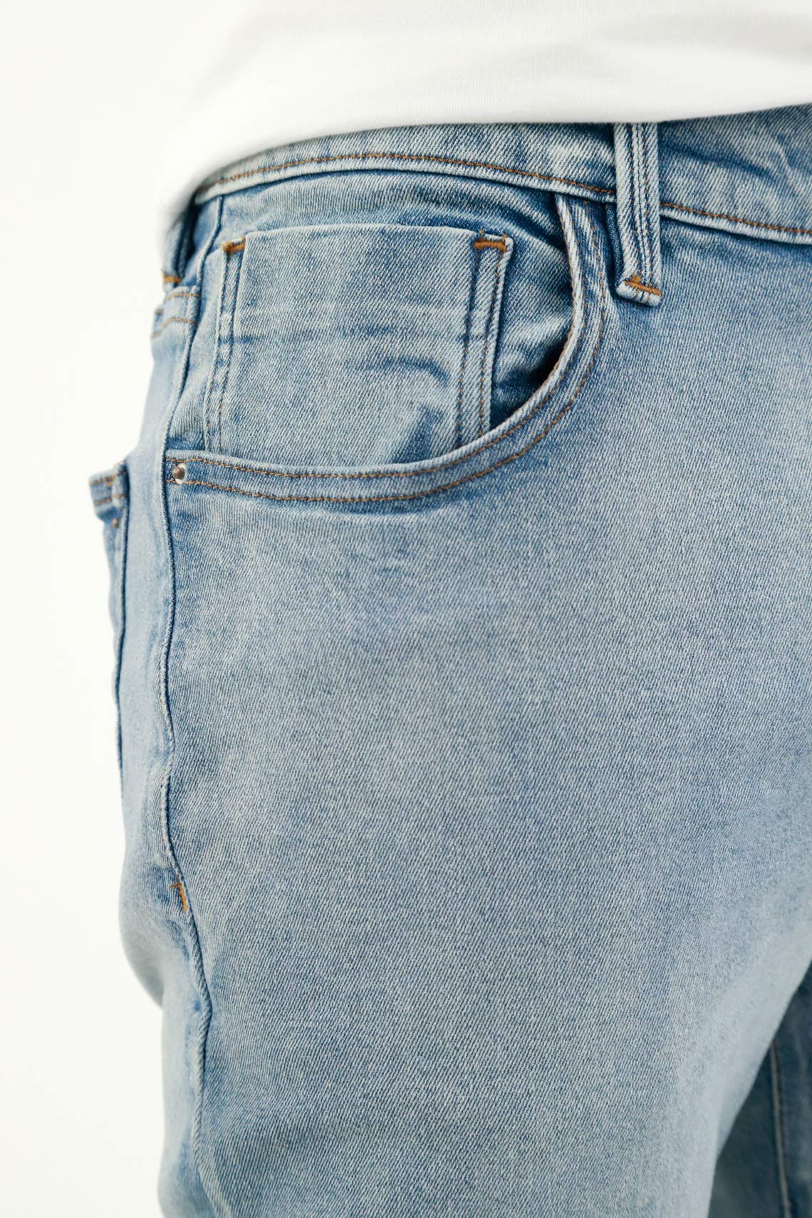 Men's Classic Blue Skinny Jeans - Image 3