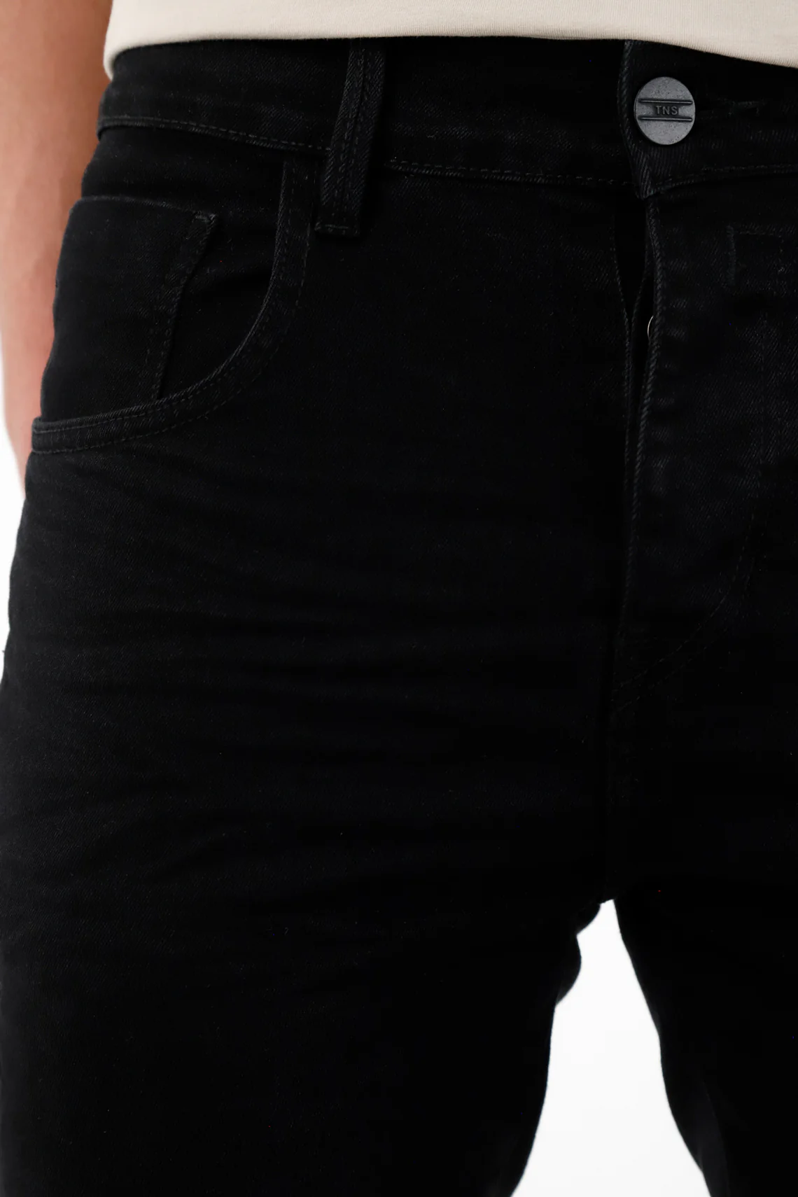 Men's Super Skinny Black Jeans - Image 3