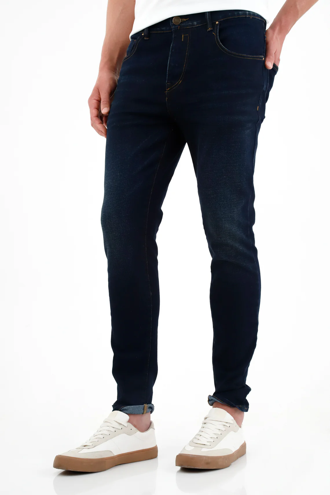 Men's Dark Super Skinny Jeans - Image 2