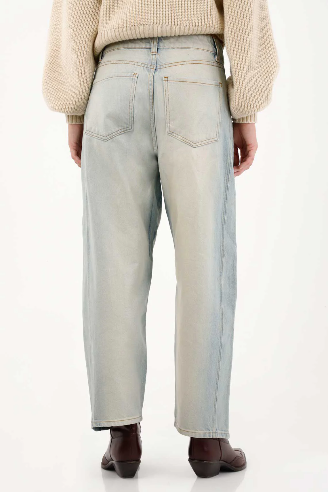Straight Jeans with Resin Effect for Women - Image 5