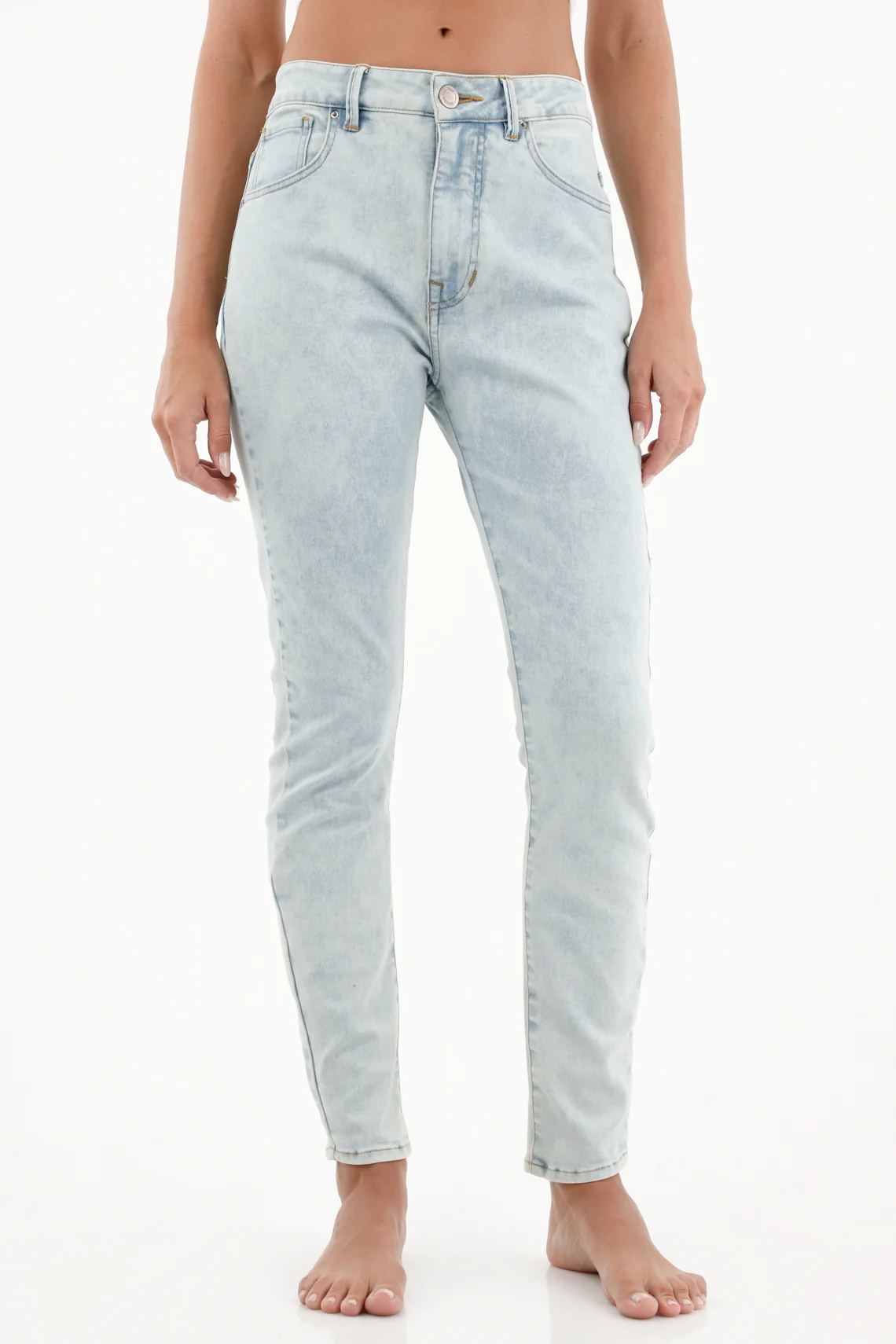 Women's Light Blue High-Waisted Jegging Jeans
