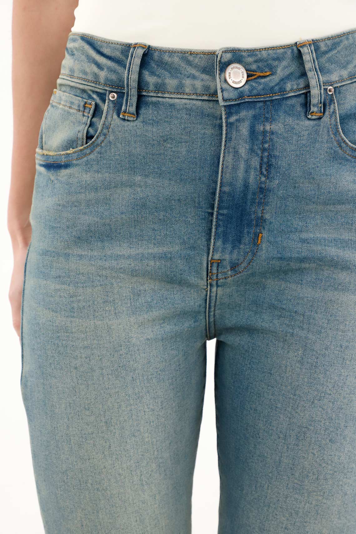 Women's High-Waisted Blue Jean Jeggings - Image 3