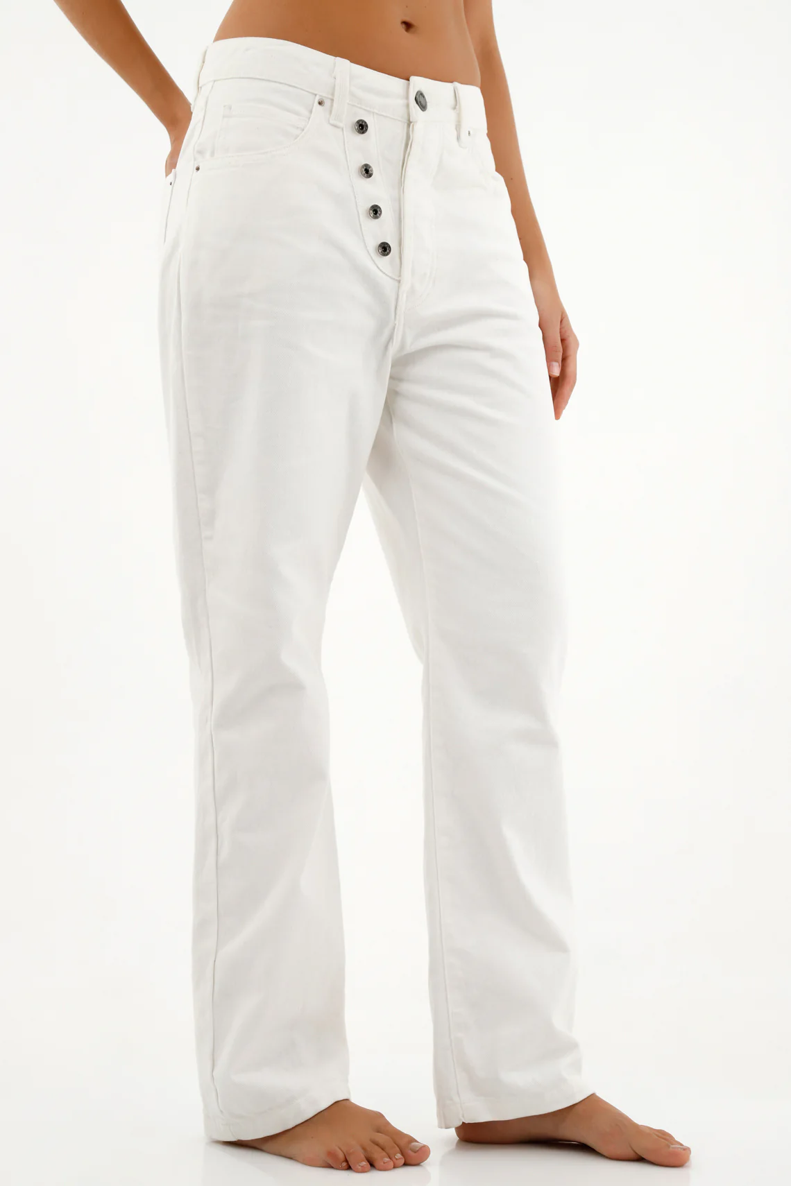 Women's Ecru Jeans - Image 2