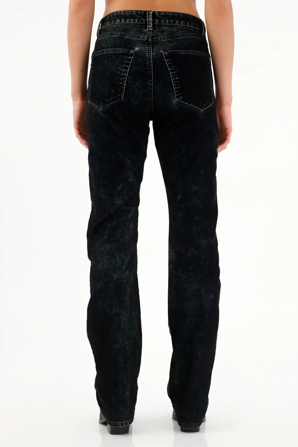 High Rise Straight Jeans in Blue for Women - Image 4