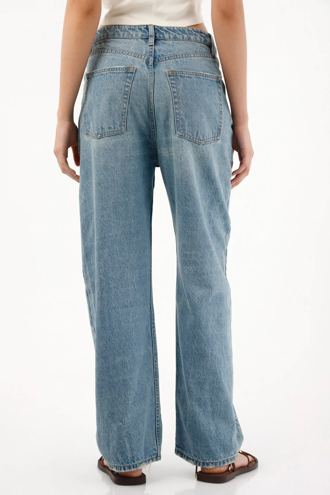 Low Rise Straight Leg Jeans for Women - Image 4