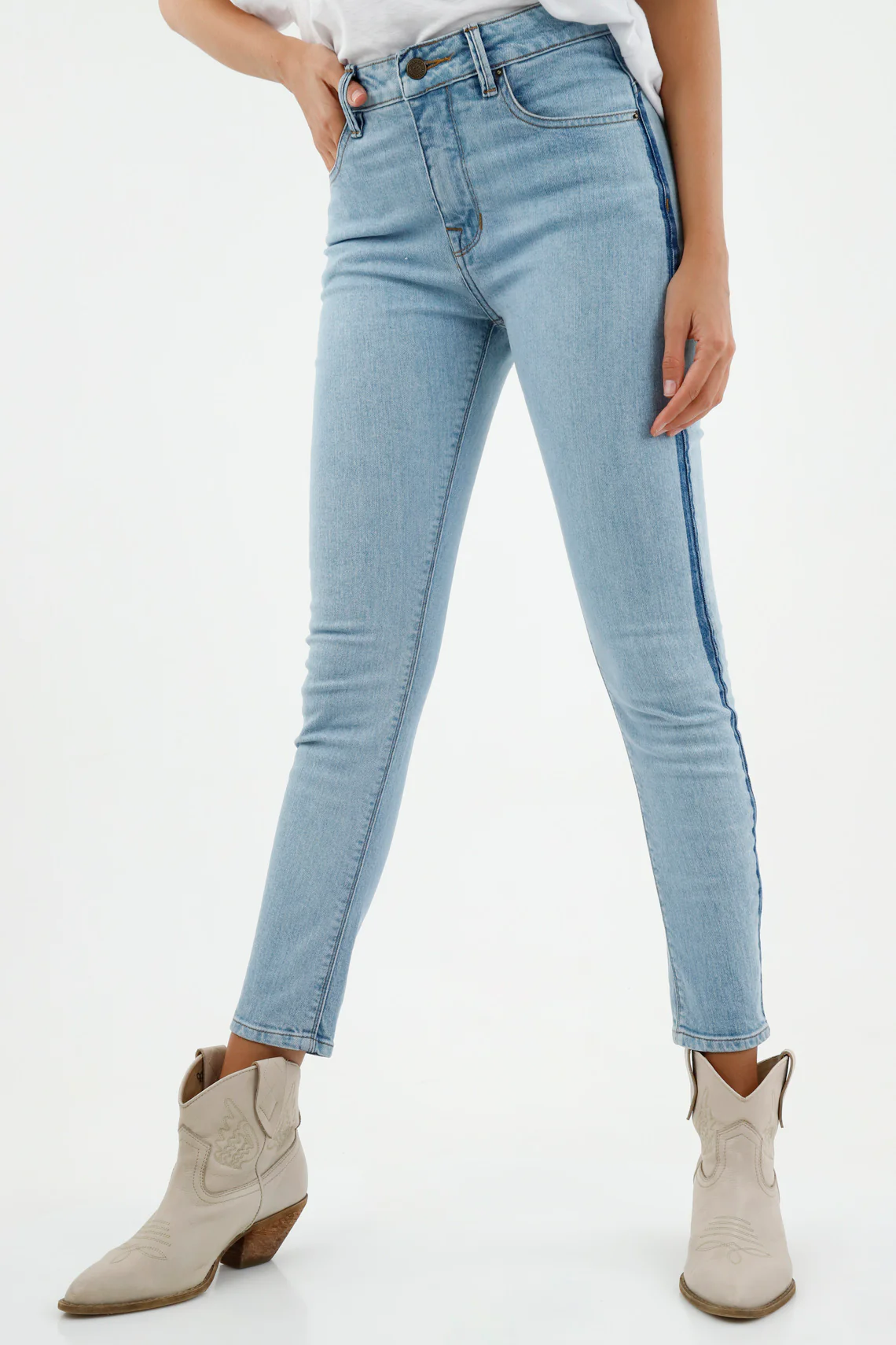 Women's Classic Super Slim Blue Jeans - Image 2