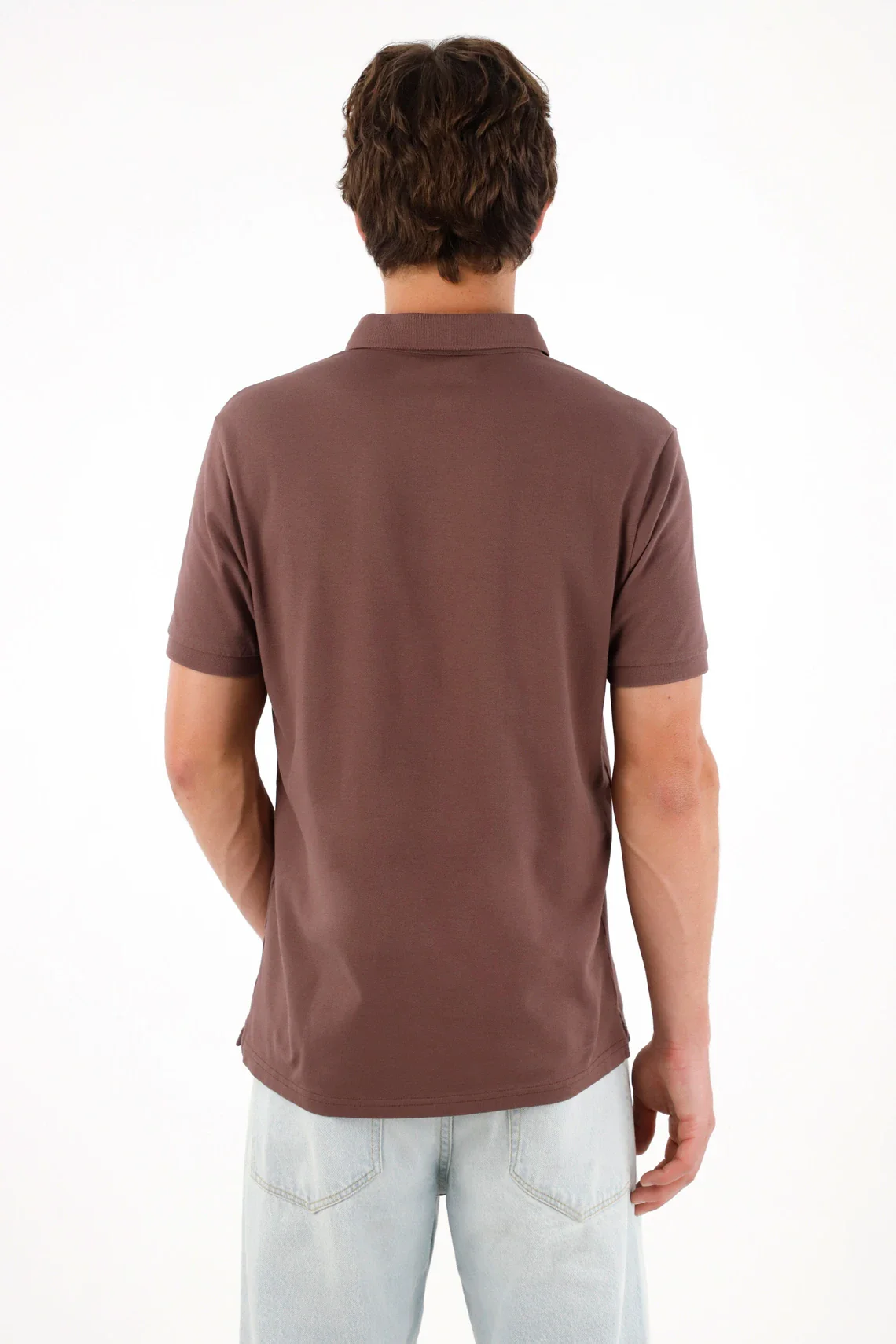 Brown Polo with Mini Racket for Men - Image 5