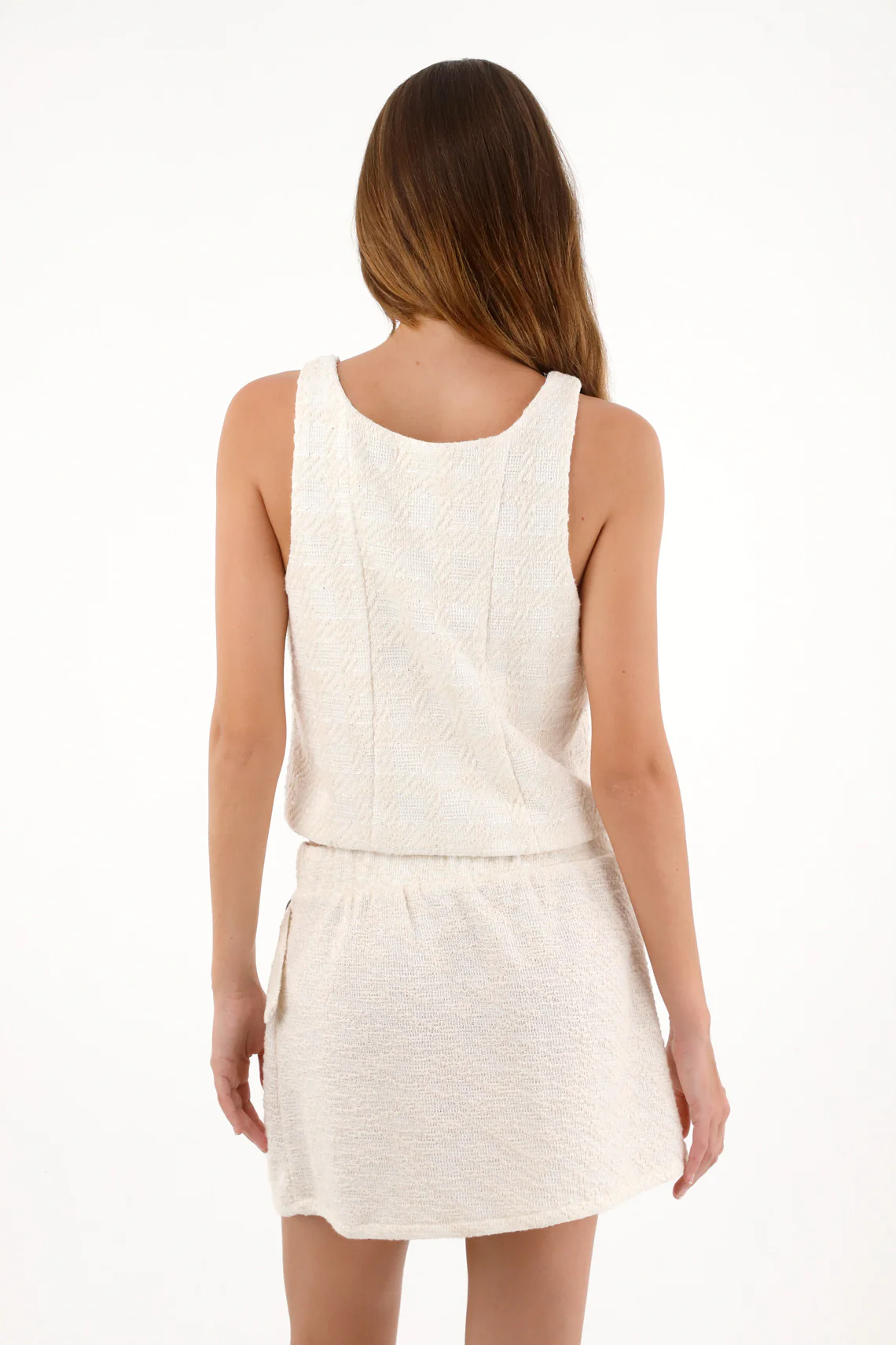 Knit Vest with Sequins Off-White for Women - Image 4