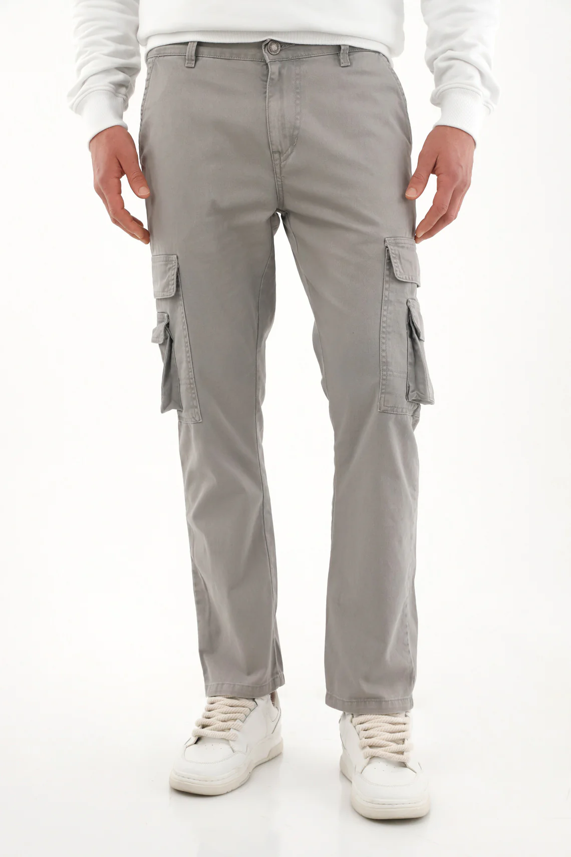 Grey Cargo Pants for Men