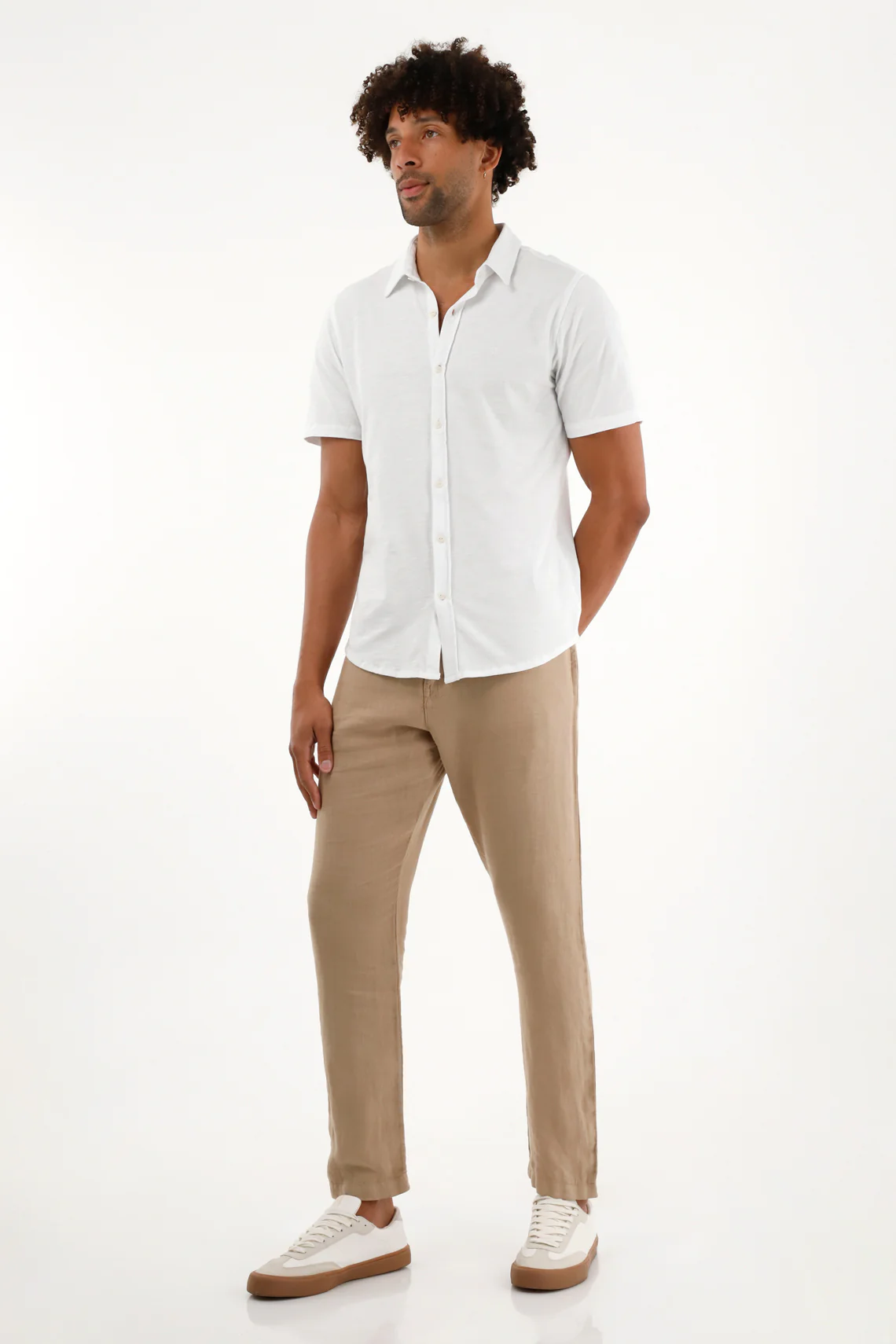 Men's 100% Linen Chino Pants - Image 2