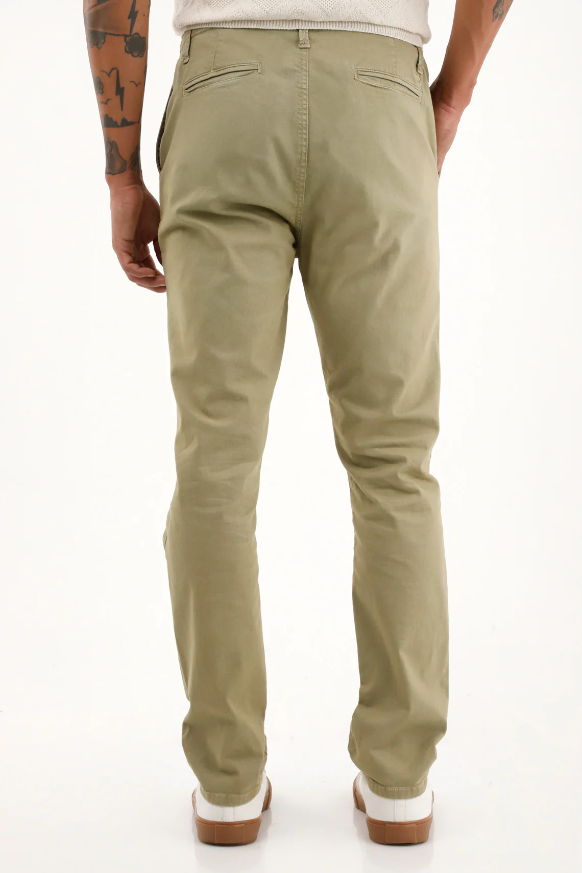 Men's green chino pants - Image 4