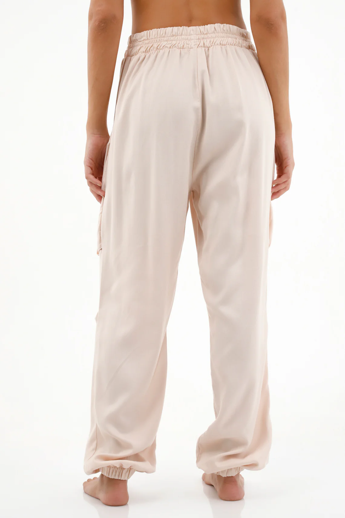 Women's Raw Elastic Waist Pants - Image 4