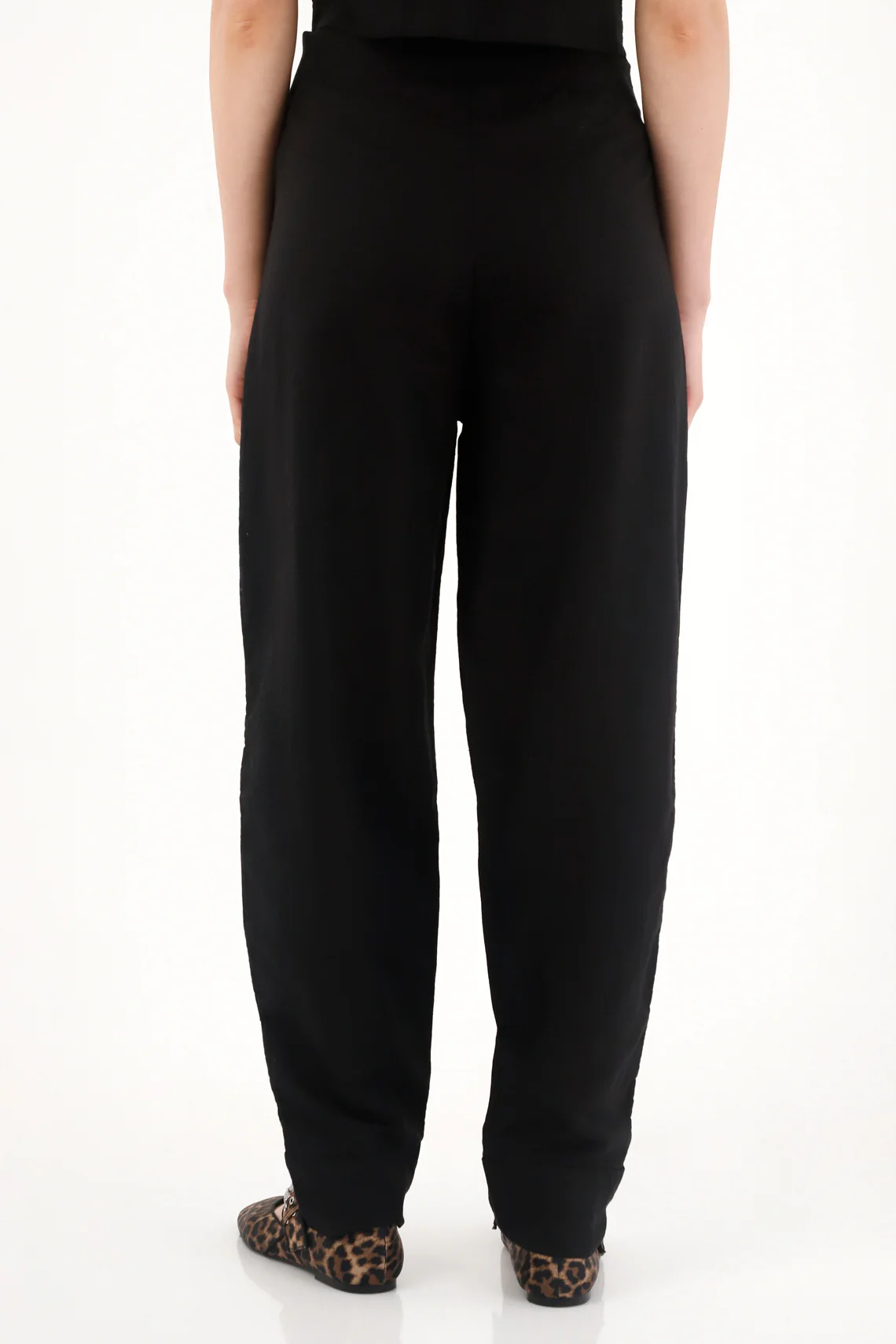 Women's Black 100% Linen Chino Pants - Image 4