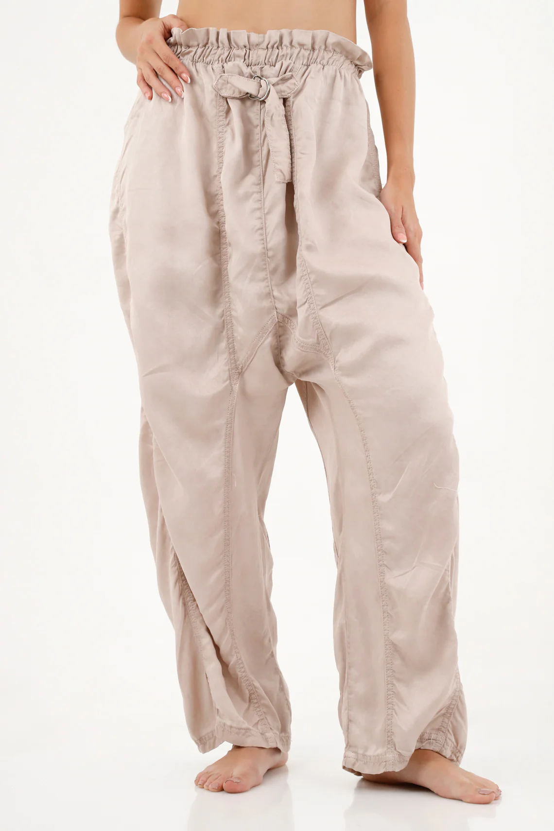 Women's Oversized White Pants