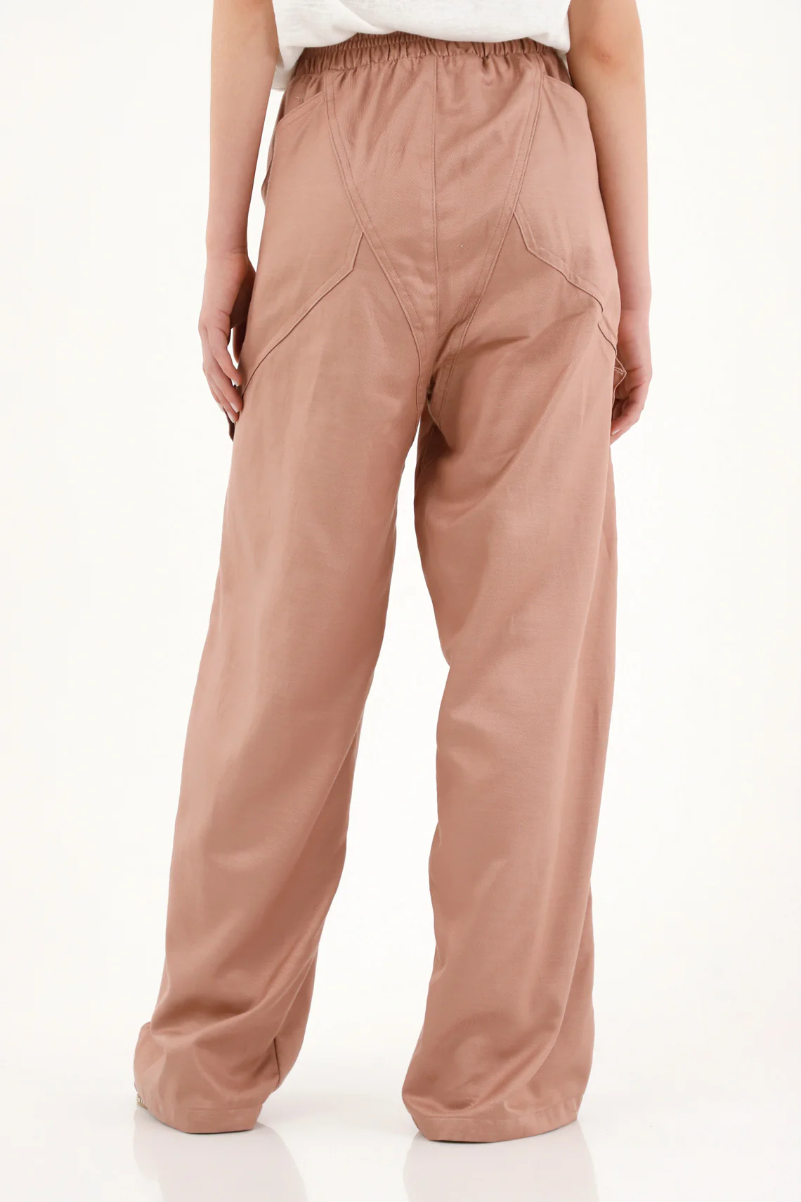 Women's Pink Oversized Cargo Pants with Pockets - Image 4