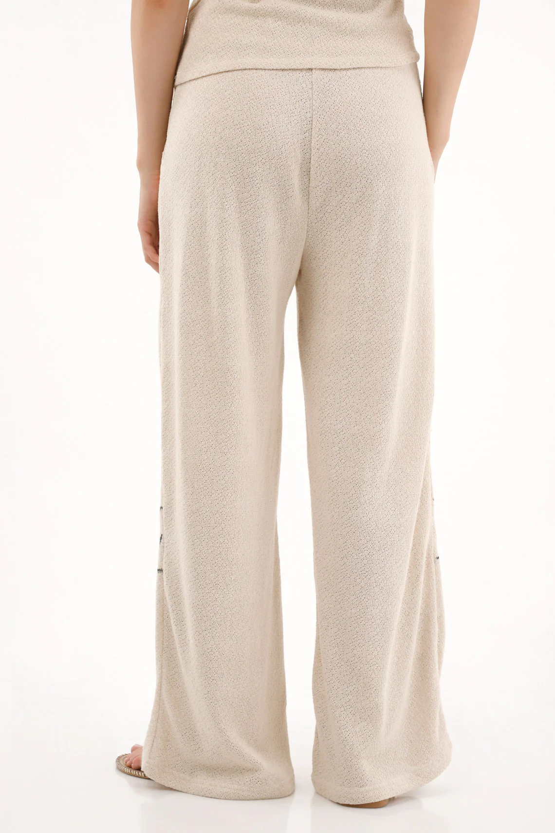 Women's Embroidered Wide Leg Trousers - Image 4