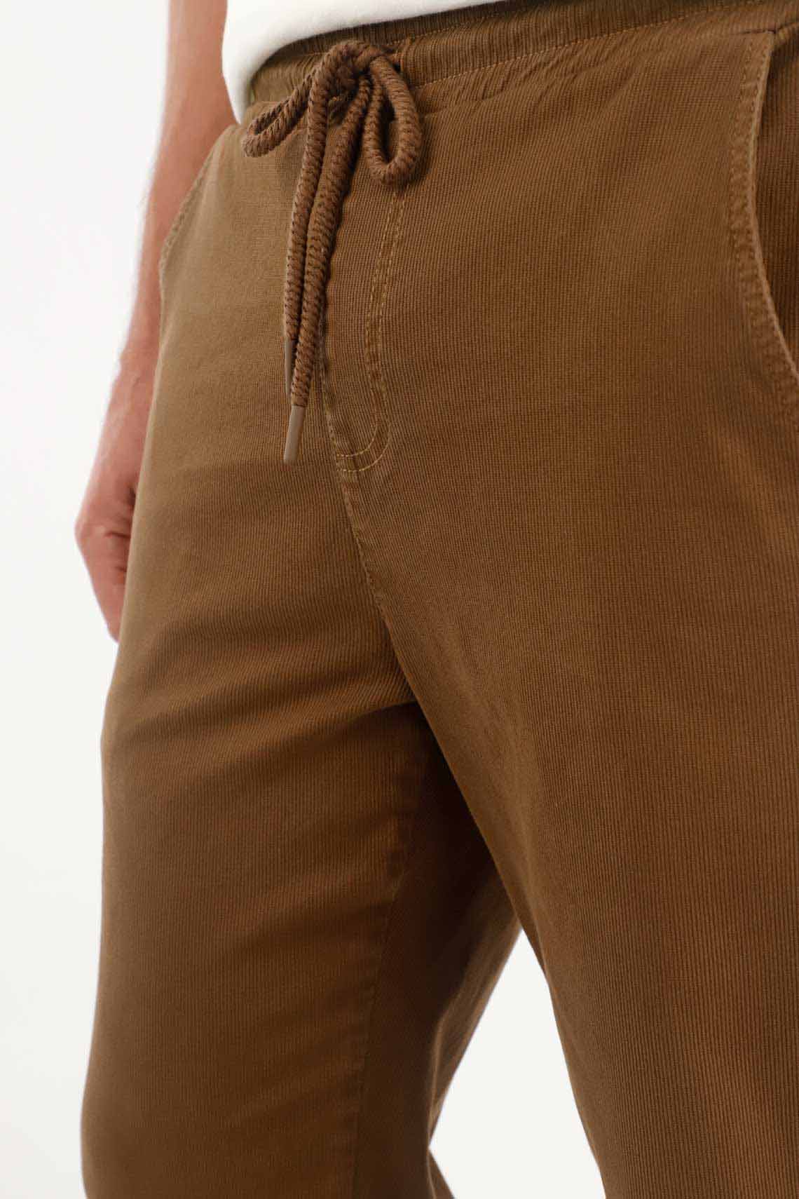 Straight Corduroy Pants in Brown for Men - Image 3