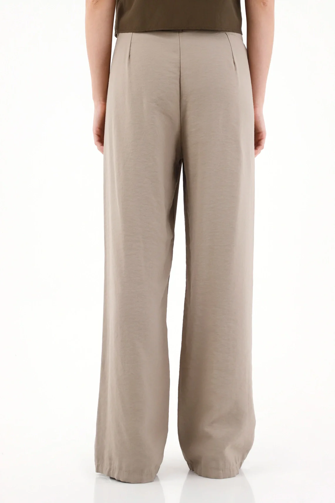 Brown High Rise Pants for Women - Image 4