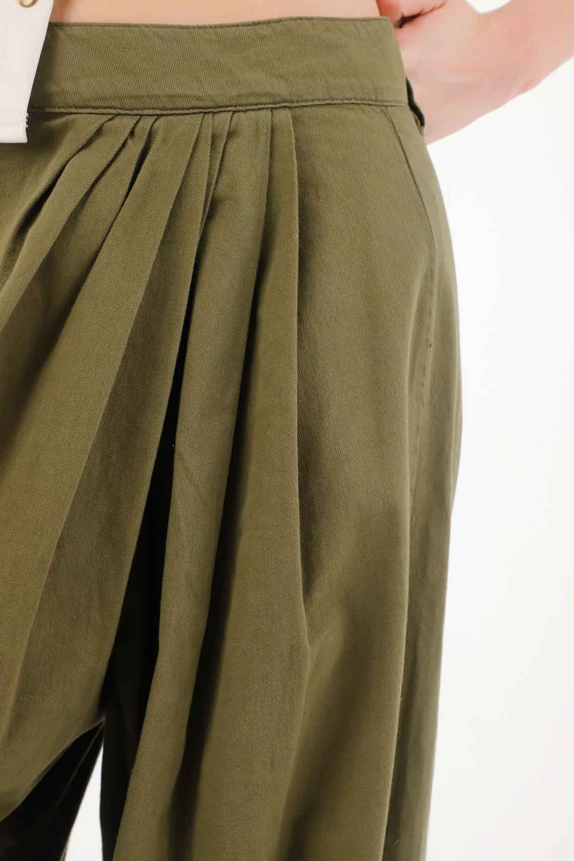 Lightweight Green Drill Pants for Women - Image 3