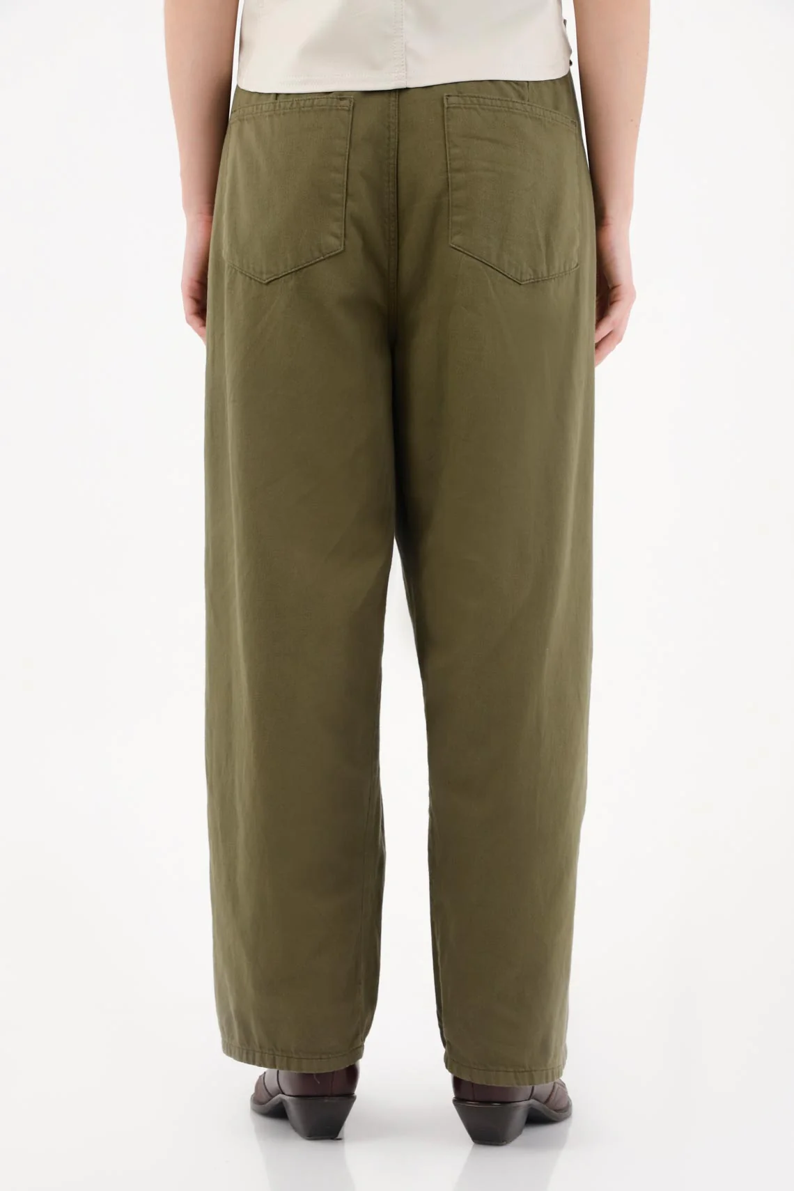 Lightweight Green Drill Pants for Women - Image 4