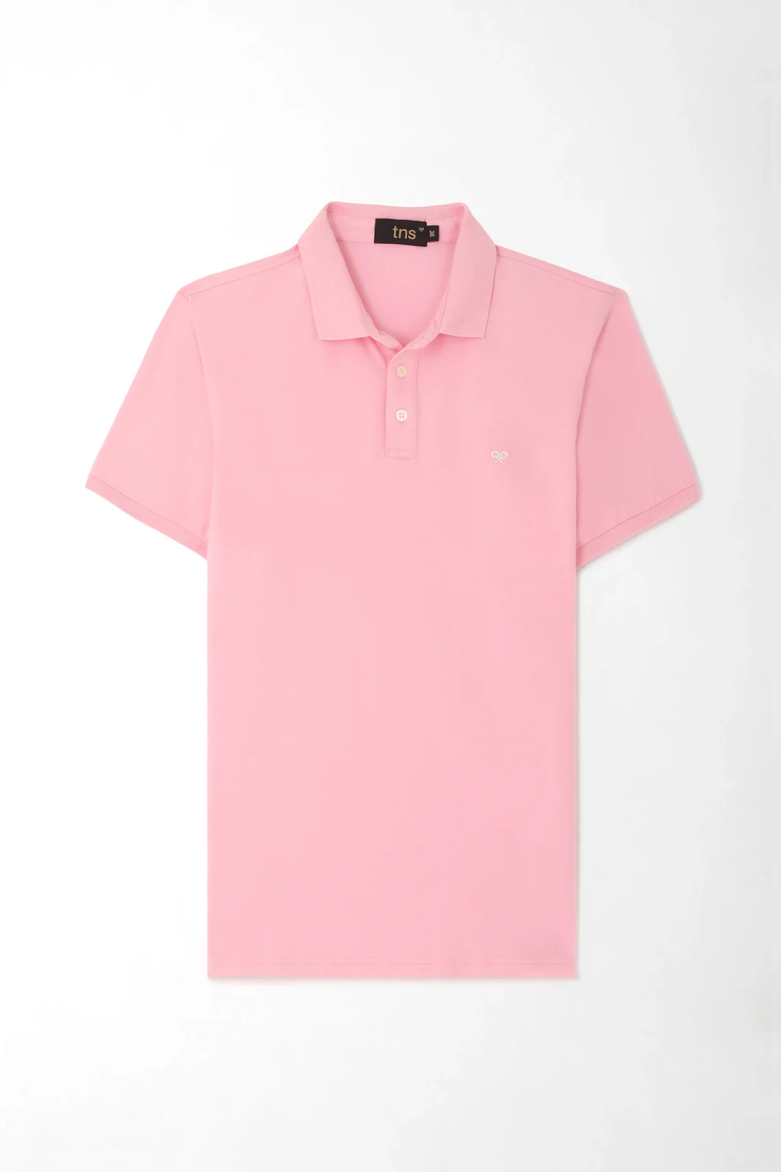 Regular Fit Pink Cotton Polo for Men with Solid Pastel Tone - Image 5