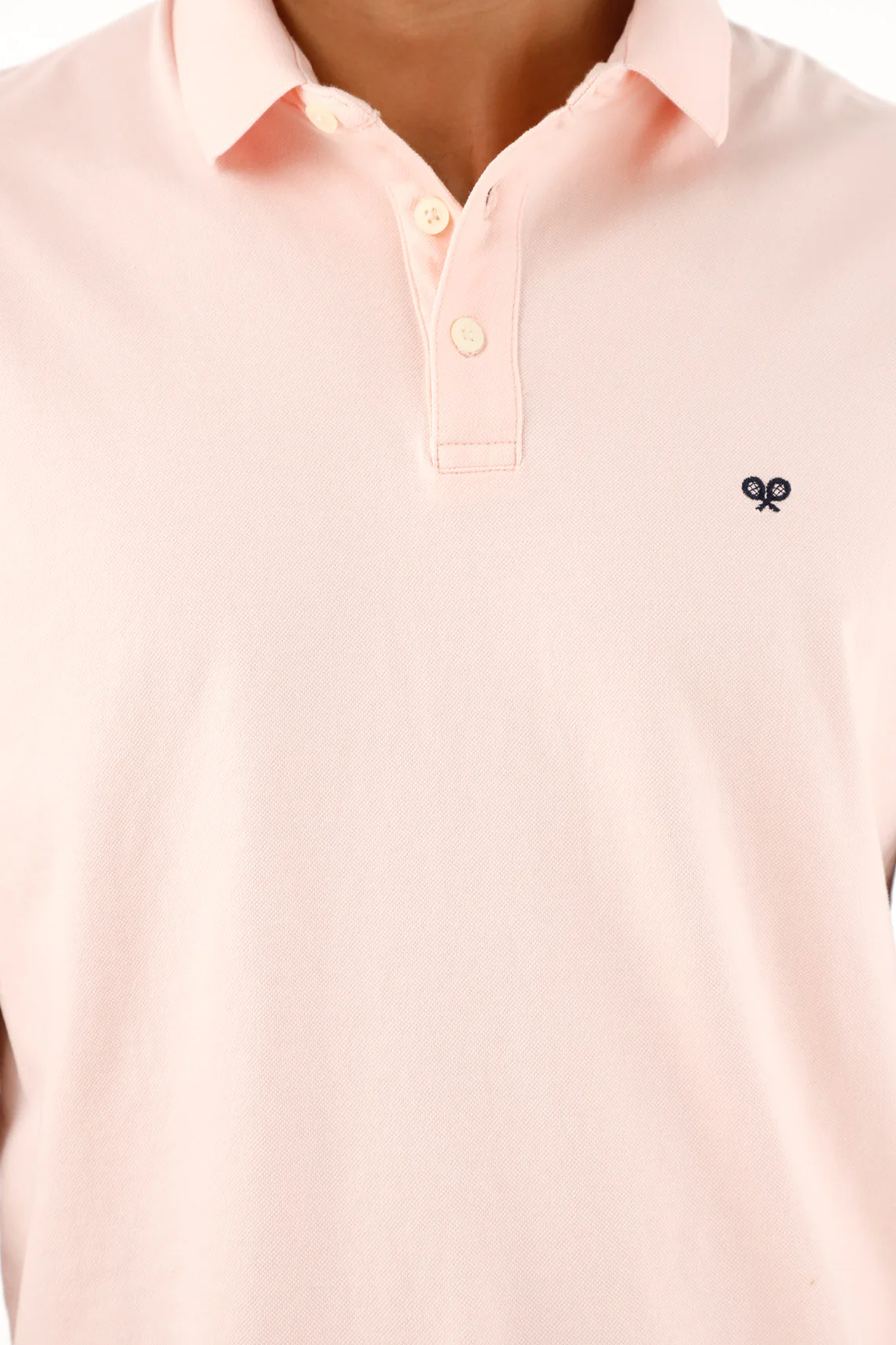 Men's Slim Fit Pink Polo Shirt - Image 3