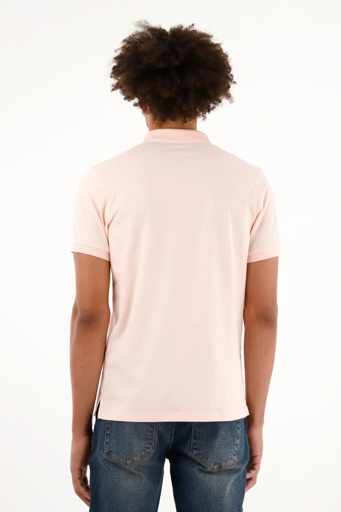 Men's Slim Fit Pink Polo Shirt - Image 4