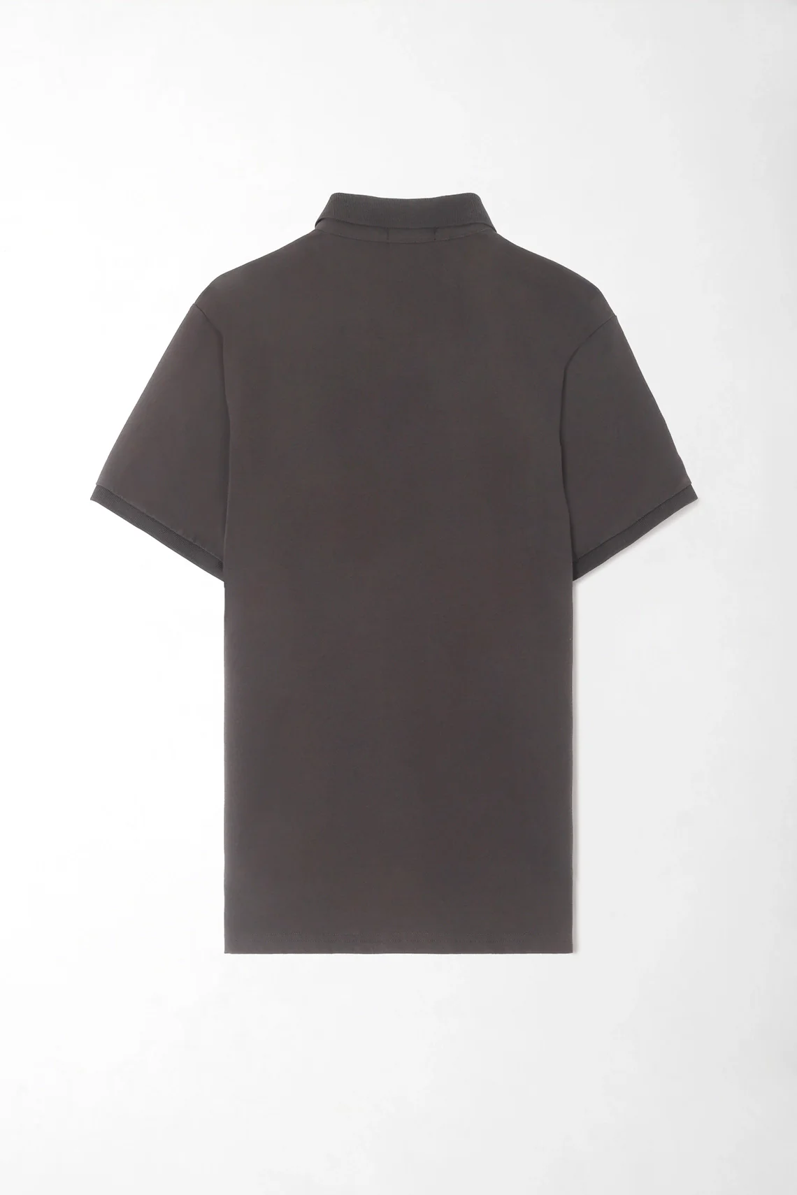 Dark Gray Cotton Polo for Men with Regular Fit and Embroidered Logo - Image 7