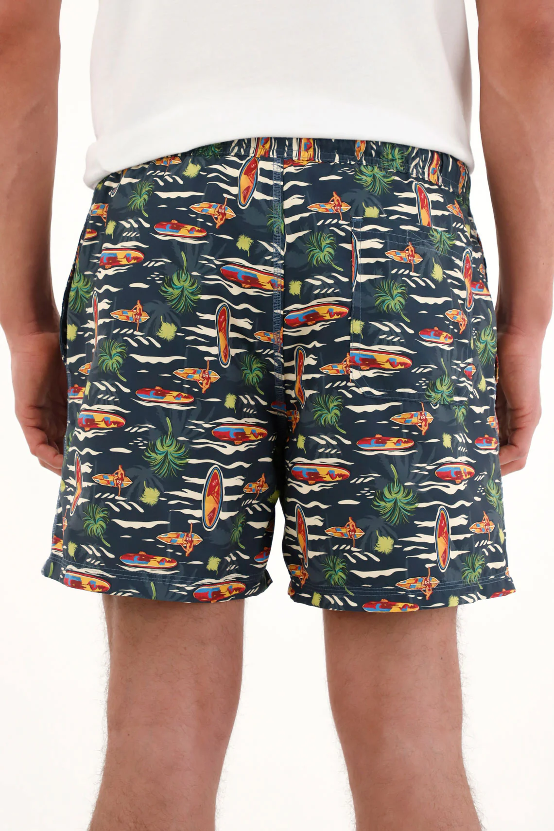Men's Lobster Print Swim Trunks - Image 4