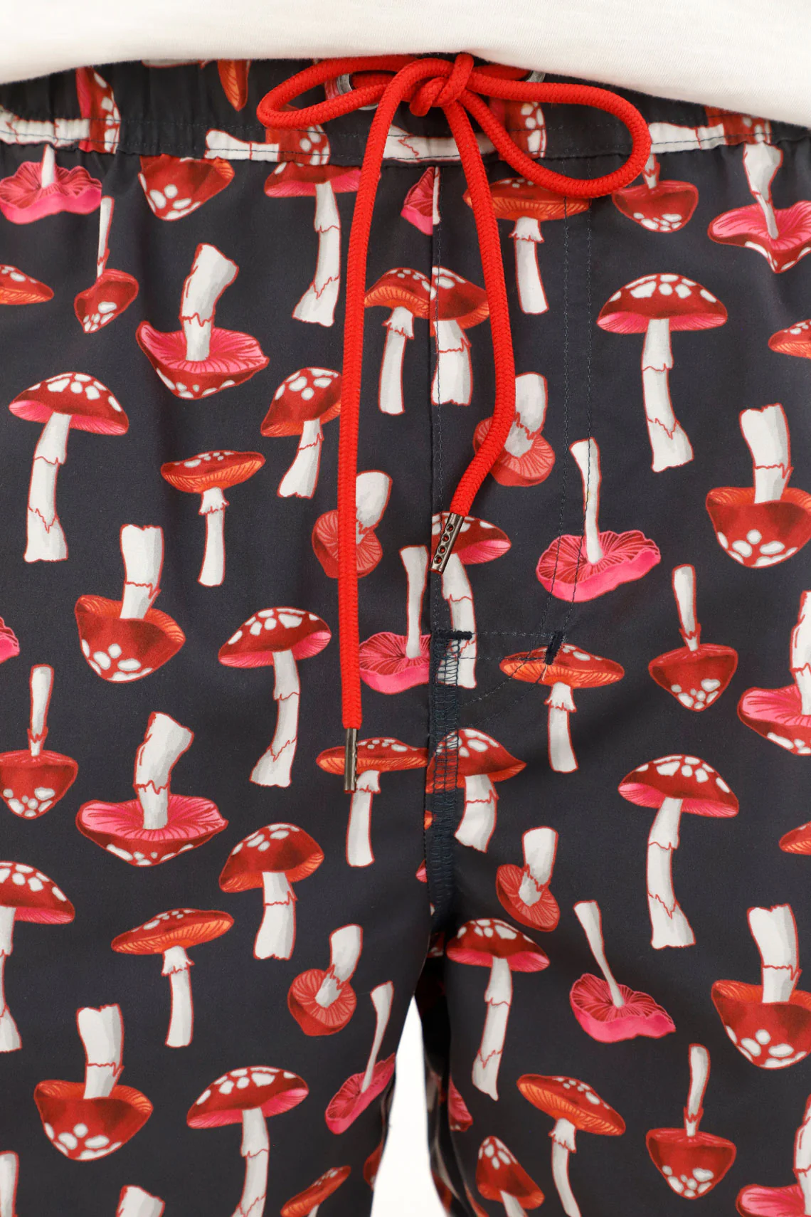Multicolor Mushroom Print Swim Shorts for Men - Image 3