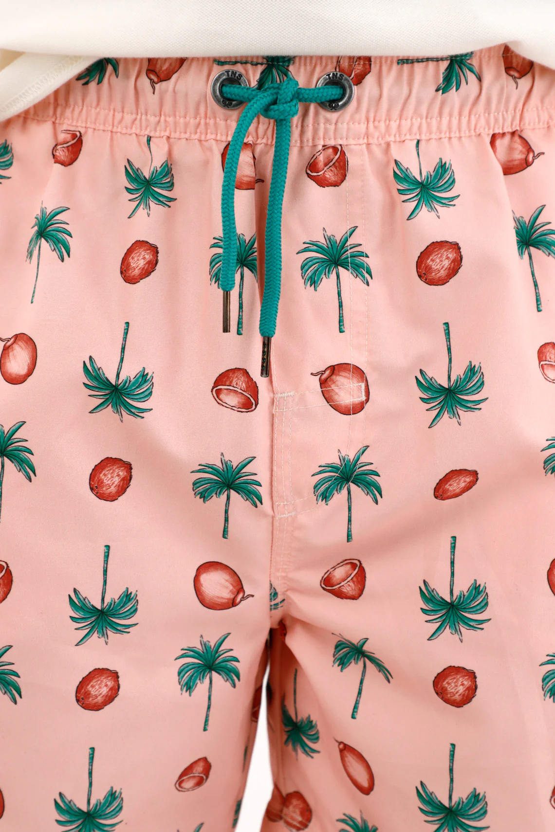 Men's Swim Shorts with Palm and Coconut Print - Image 3