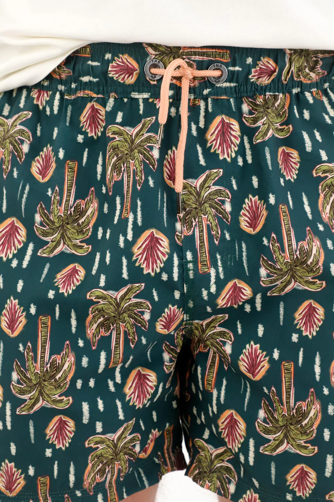 Men's Palm Print Swim Trunks - Image 2