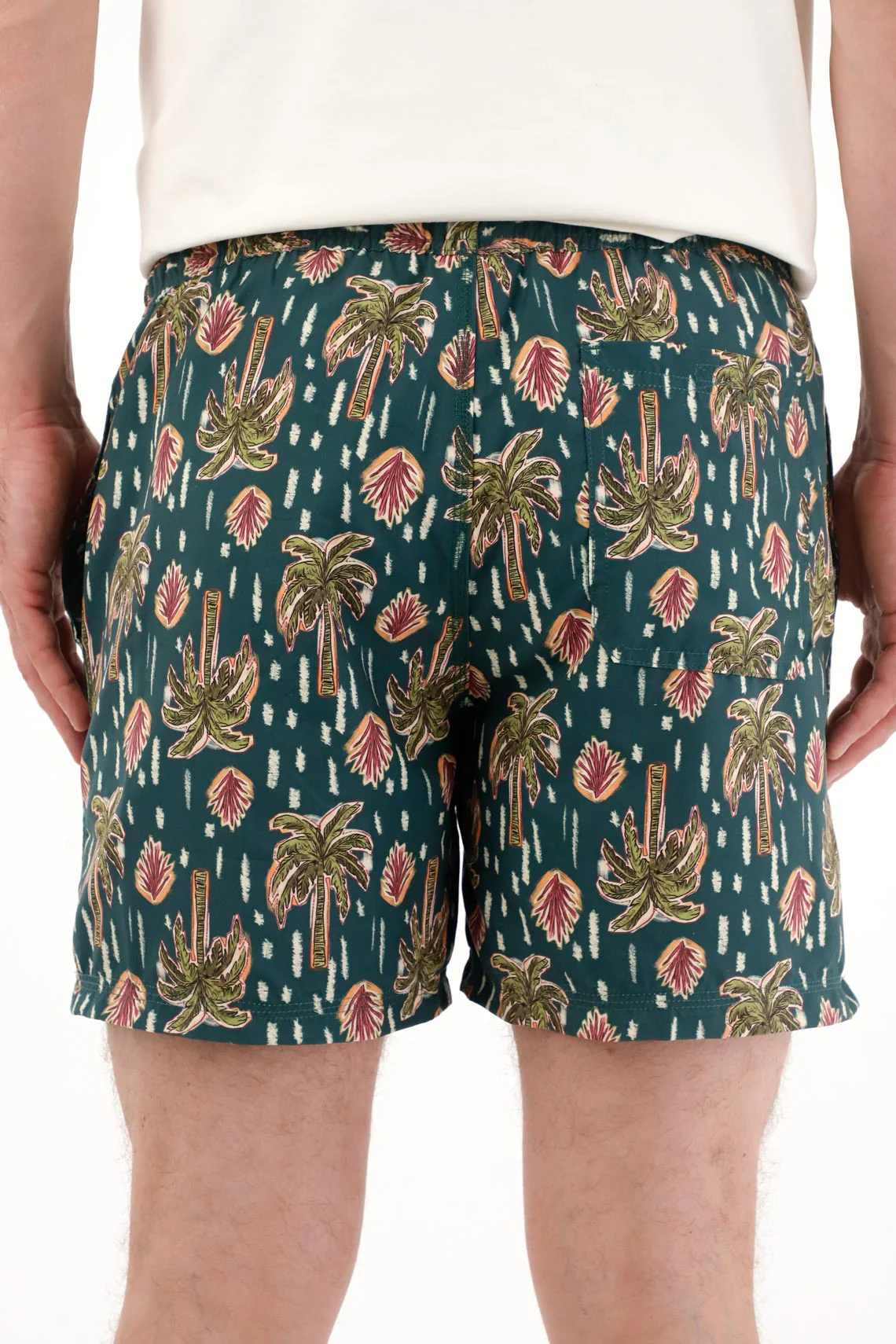 Men's Palm Print Swim Trunks - Image 4