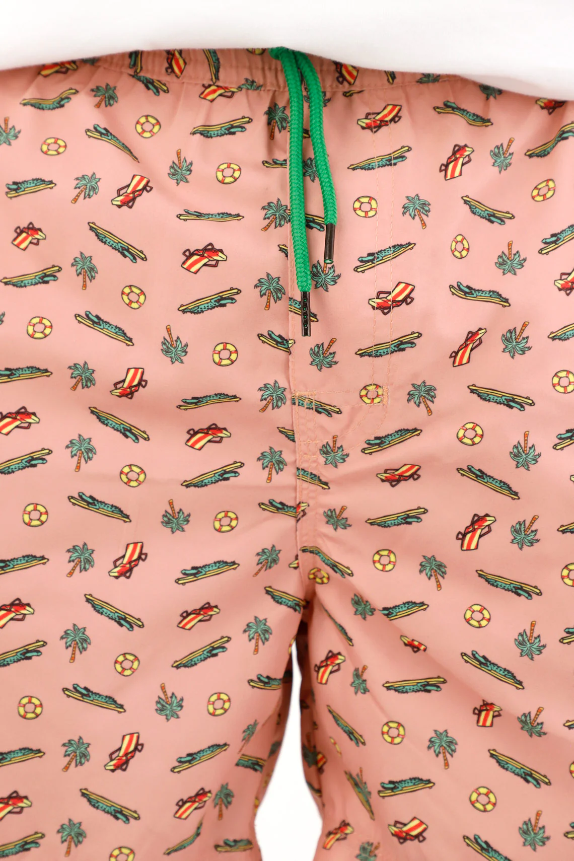 Men's Beach Print Swim Shorts - Image 3