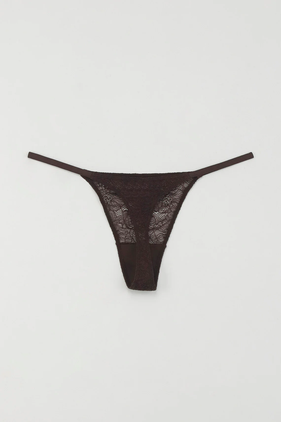 Women's Lace Thong in Coffee Color - Image 2