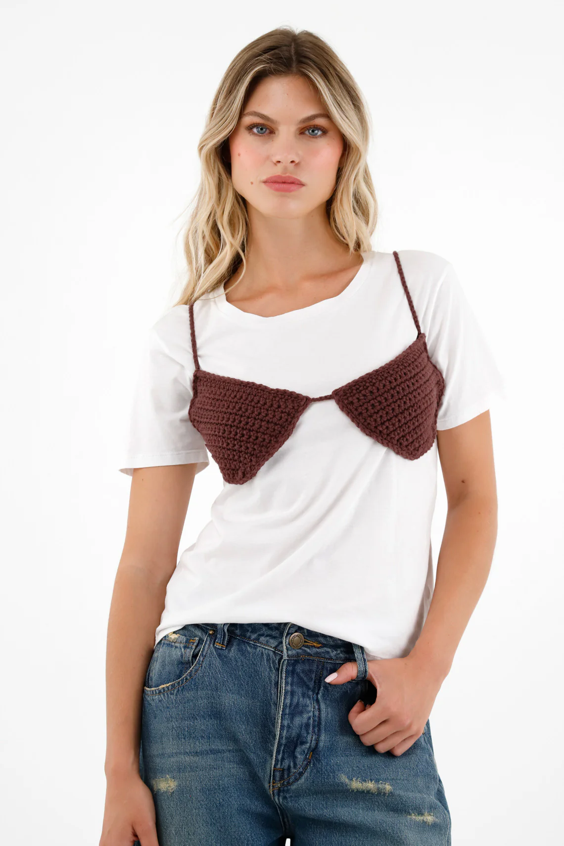 Women's Red Knit Top - Image 2