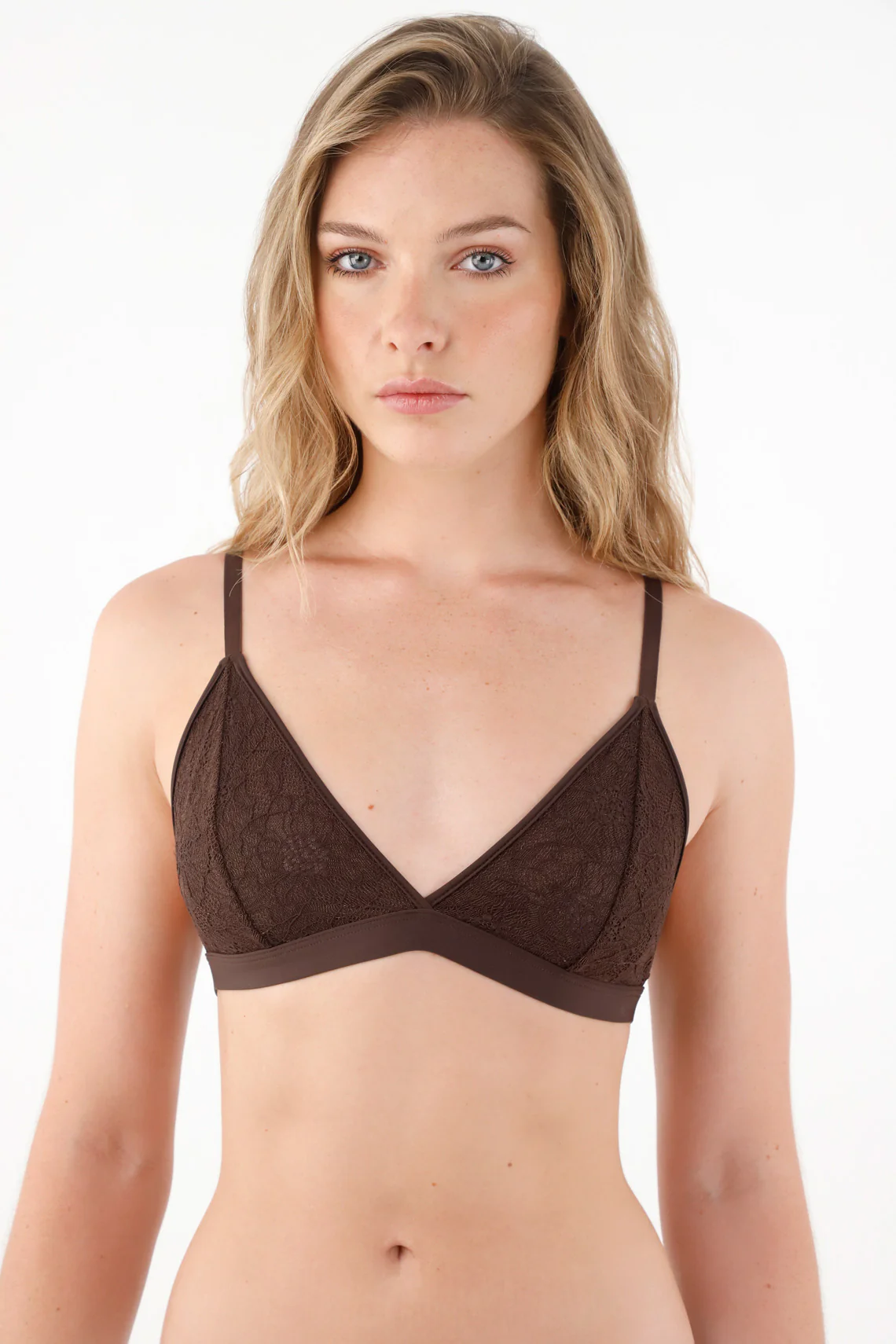 Women's Lace Top in Brown