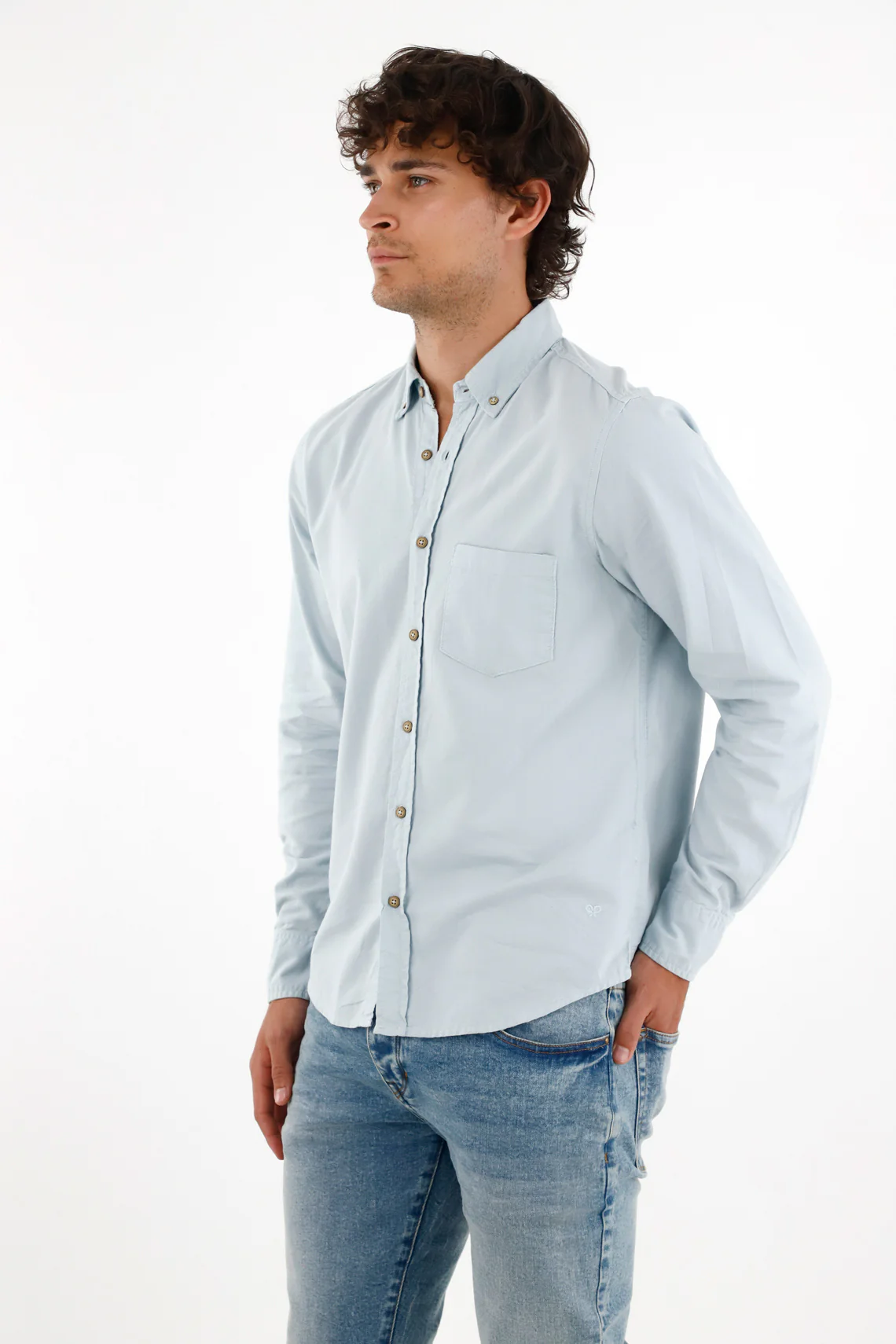 Men's Long Sleeve Oxford Shirt - Image 2