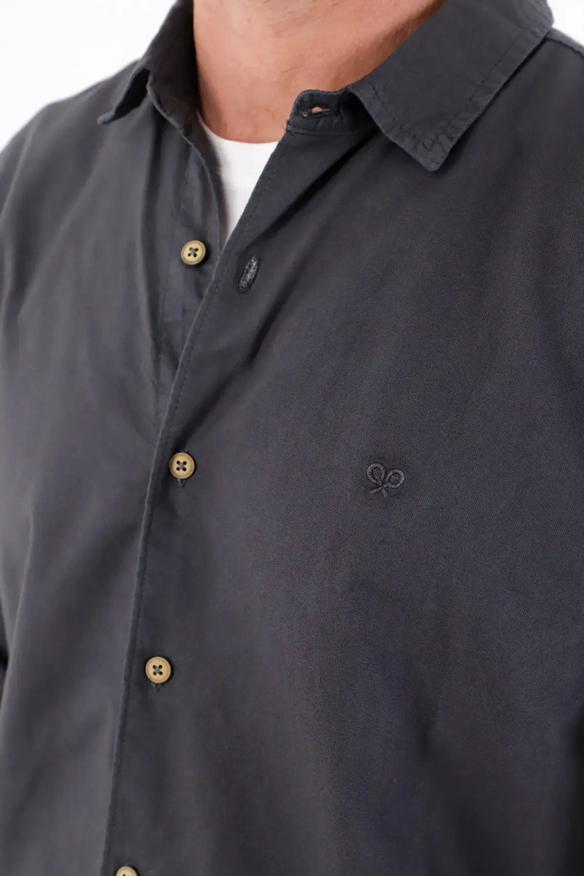Classic Long Sleeve Shirt in Blue for Men - Image 2