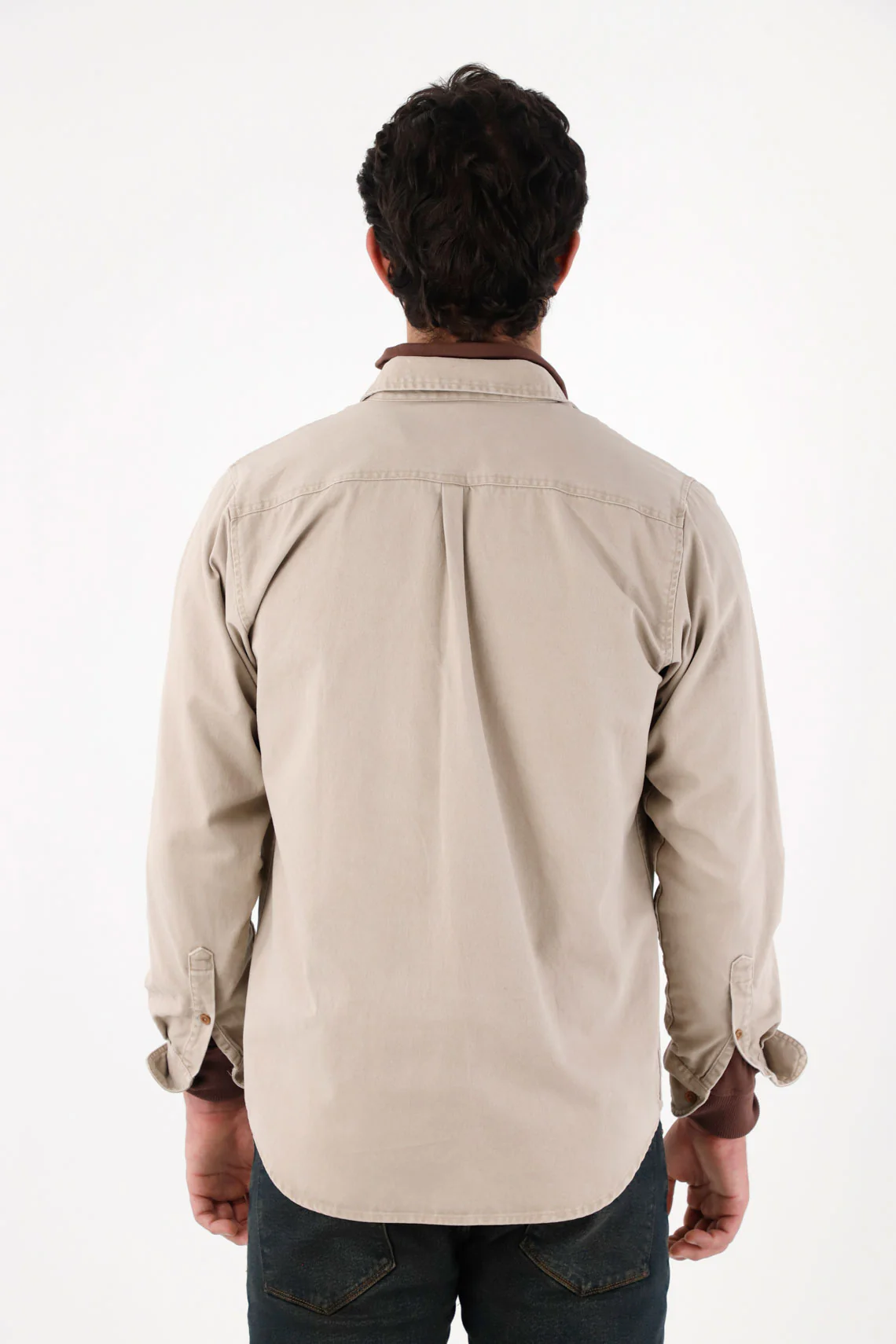 Brown Shirt Jacket for Men - Image 5