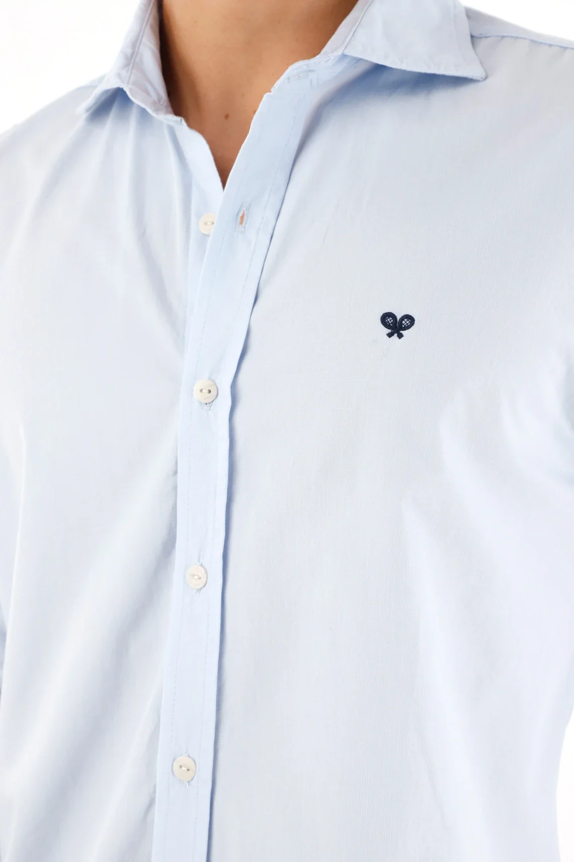 Long Sleeve Blue Shirt for Men - Image 2