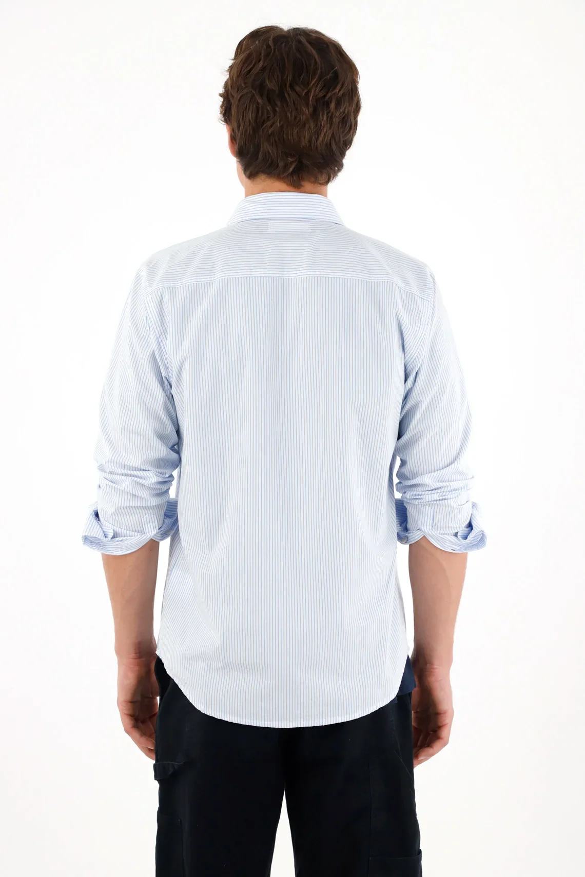 Shirt with Blue Striped Design for Men - Image 5