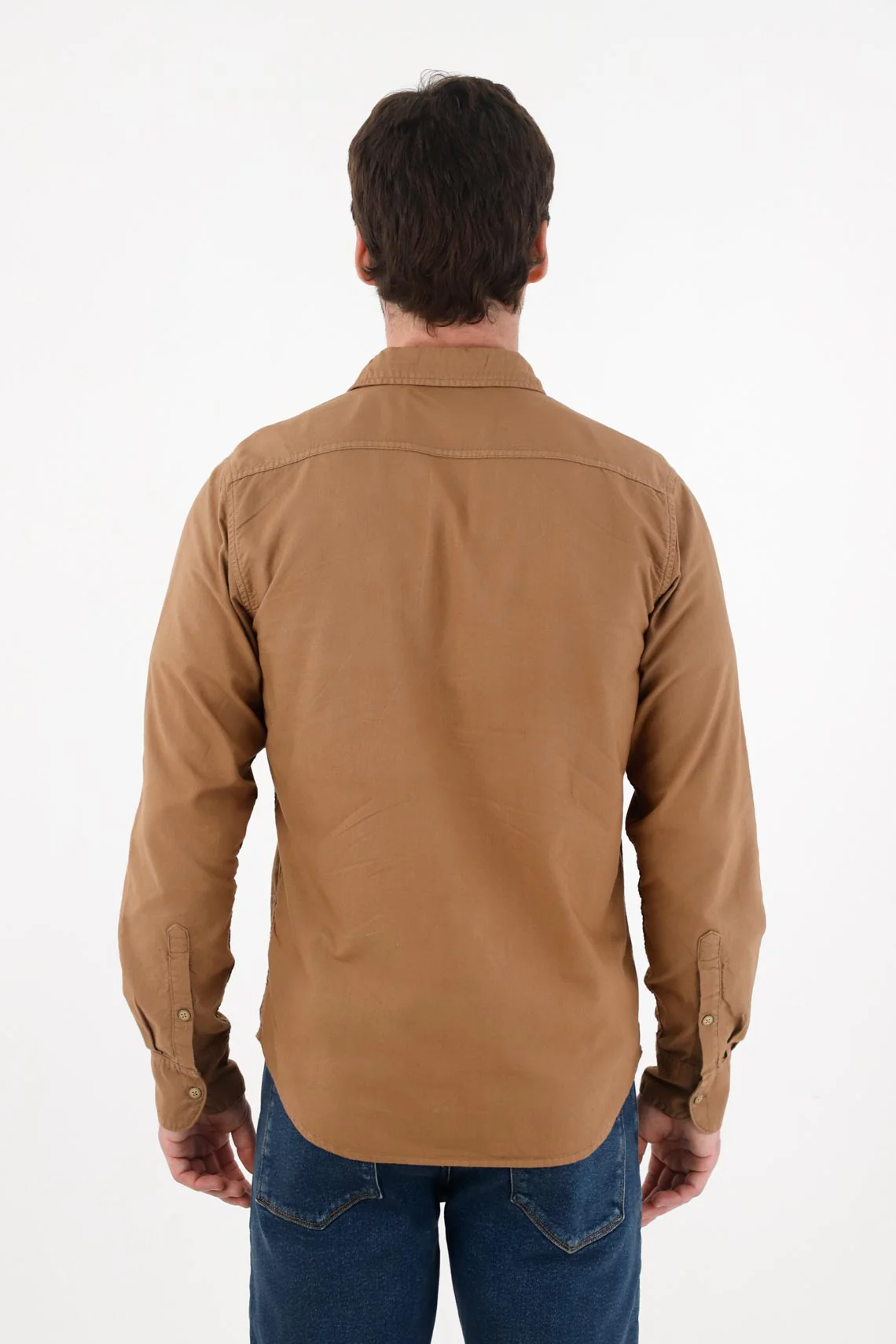 Classic Long Sleeve Shirt Off-White for Men - Image 5