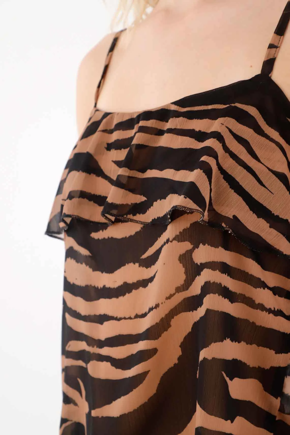 Animal Print Shirt with Bolero for Women - Image 4