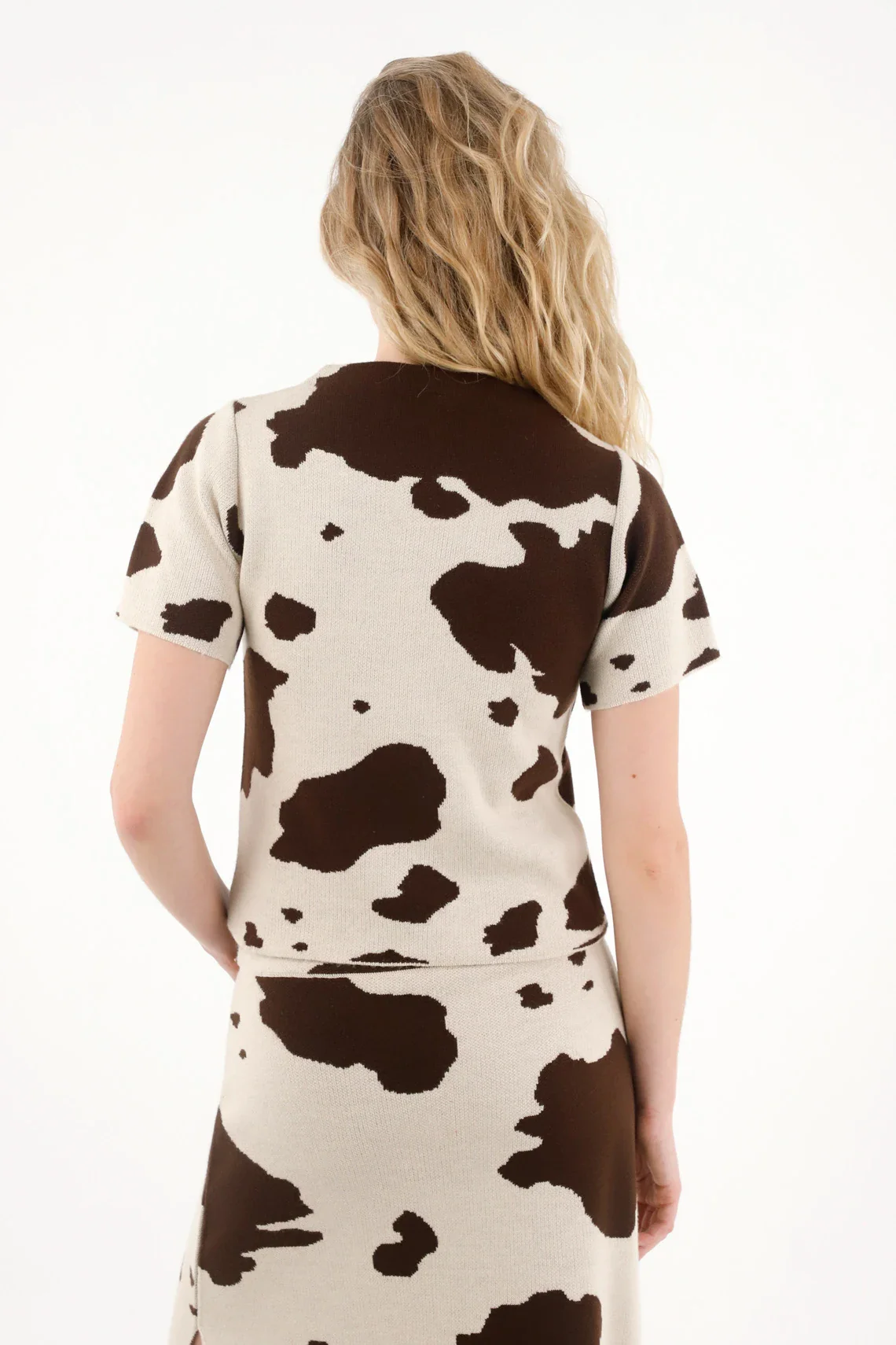 Cow Print T-Shirt for Women - Image 4