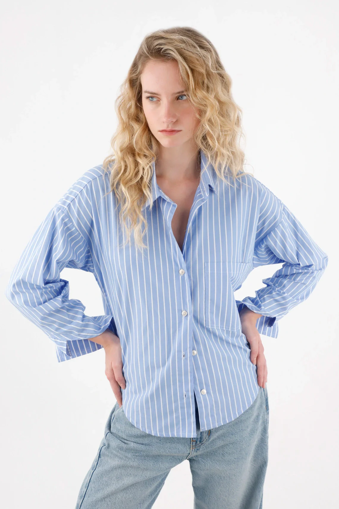 Classic Striped Shirt for Women