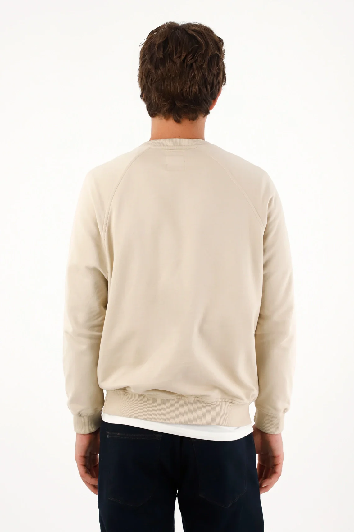 Sweatshirt in Off-White Fabric for Men - Image 5