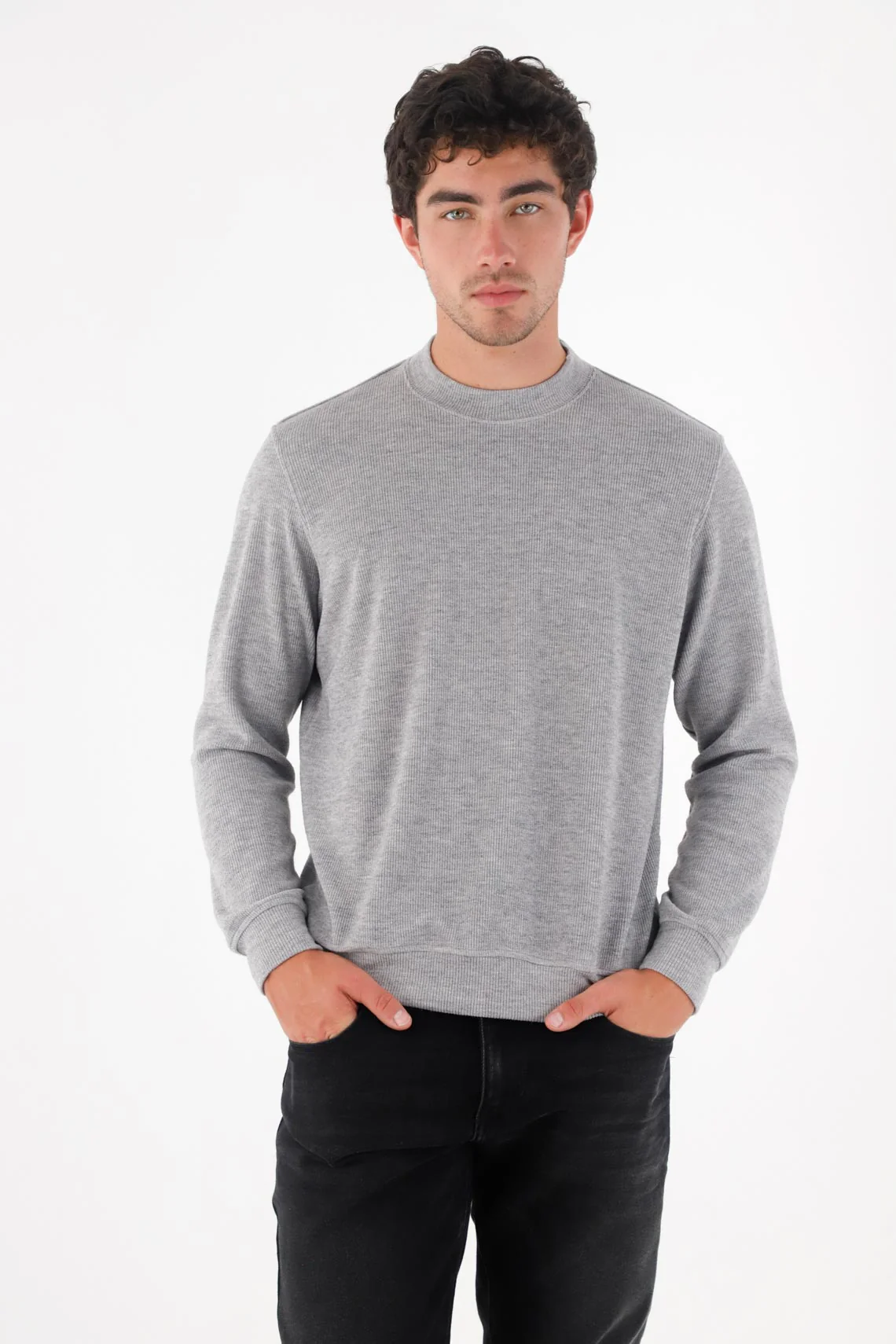 Gray Sweatshirt for Men - Image 2