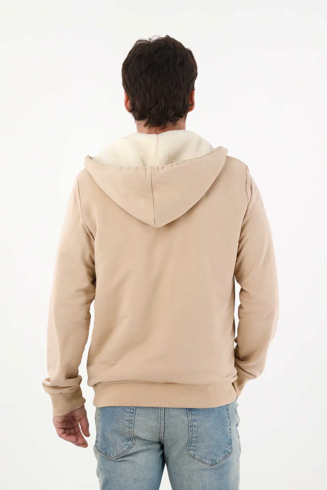 Soft Textured Sweatshirt in Off-White for Men - Image 5